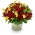 Bouquet of roses with freesia
